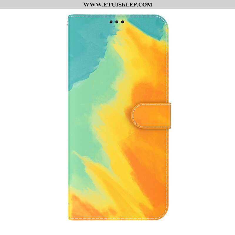 Skórzany Futerał do iPhone 13 Mini Akwarela